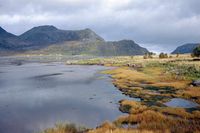 Herbststimmung am See in Norwegen